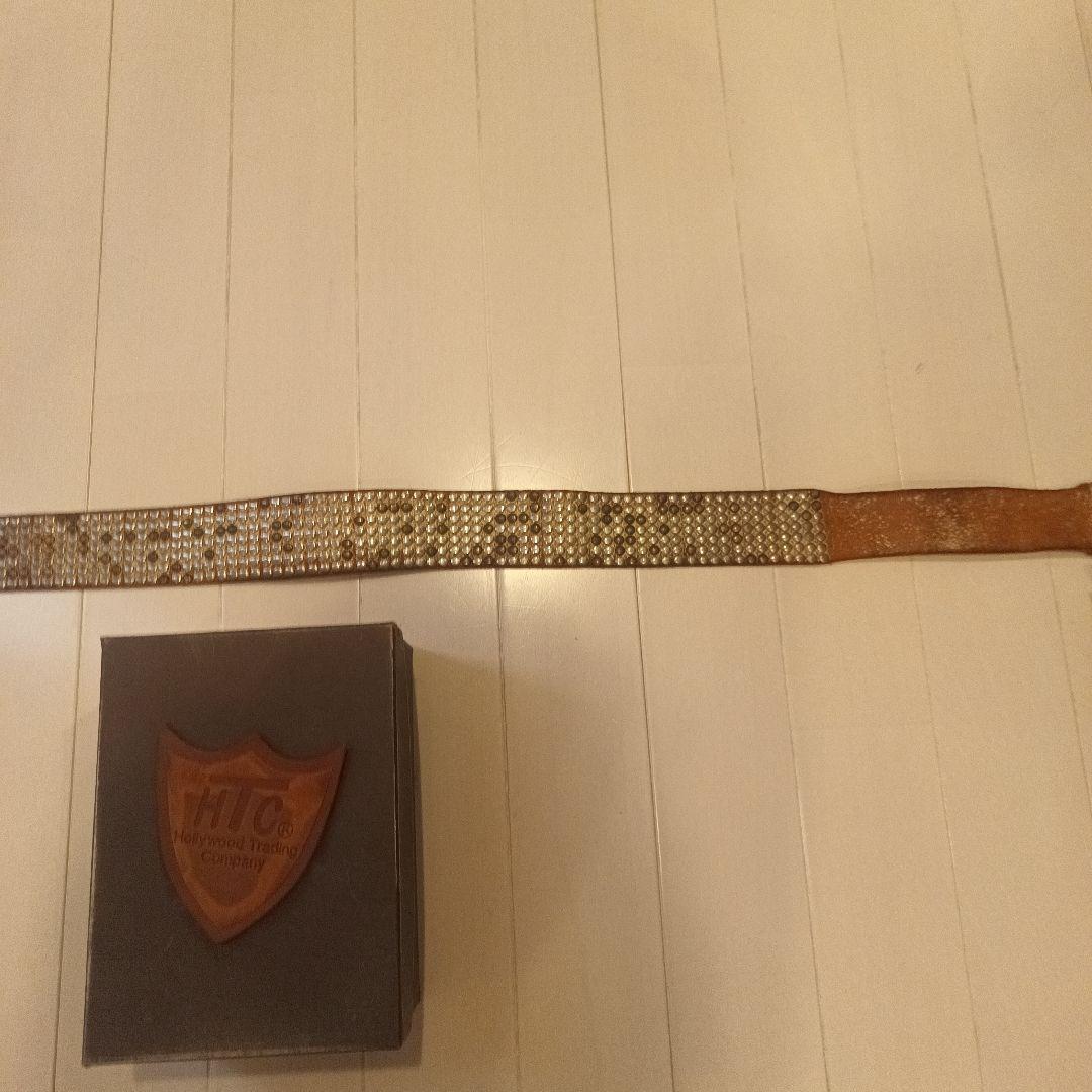 HTC スタッズ付きレザーベルト