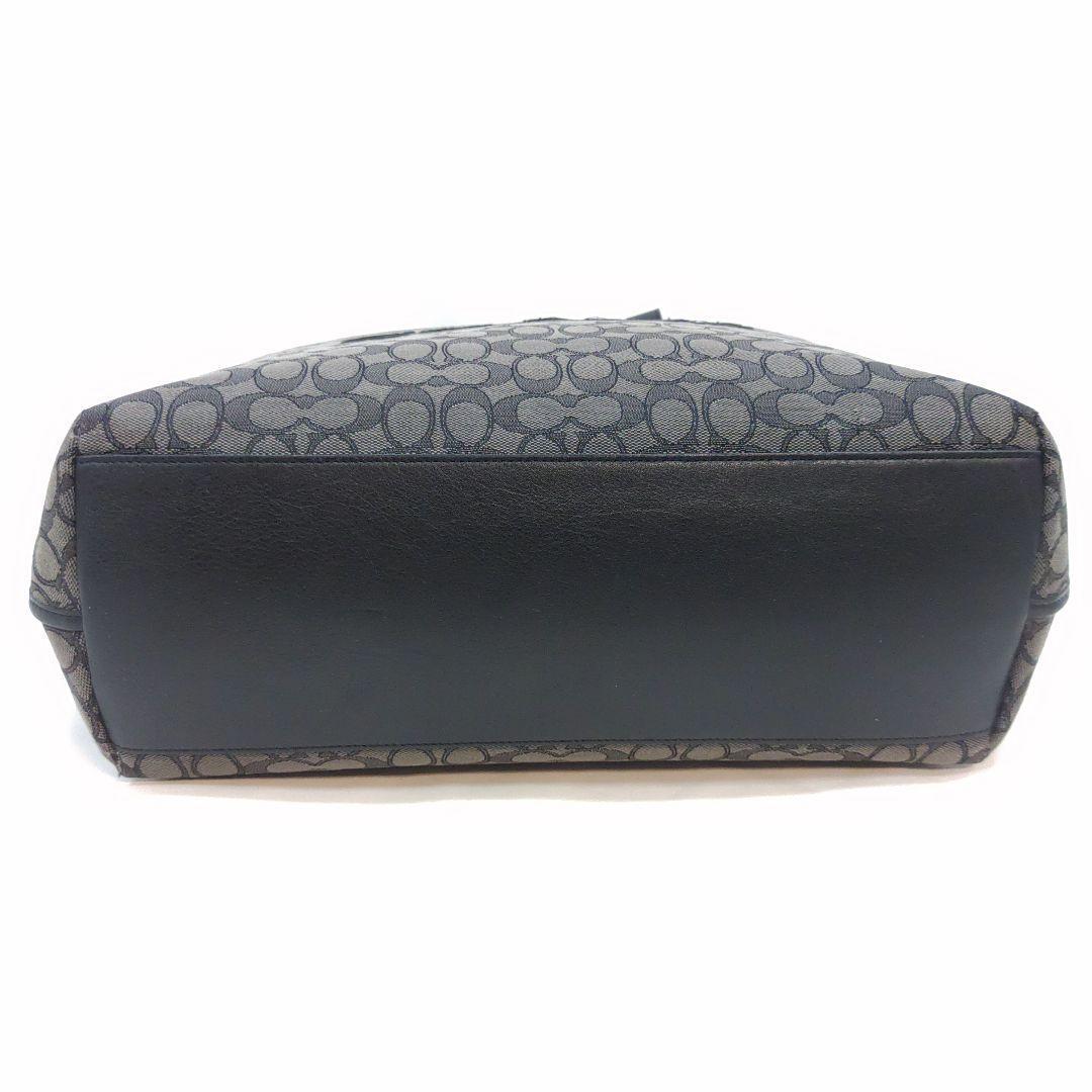 【美品】コーチ トートバッグ 2way ショルダー レザー×キャンバス A4可