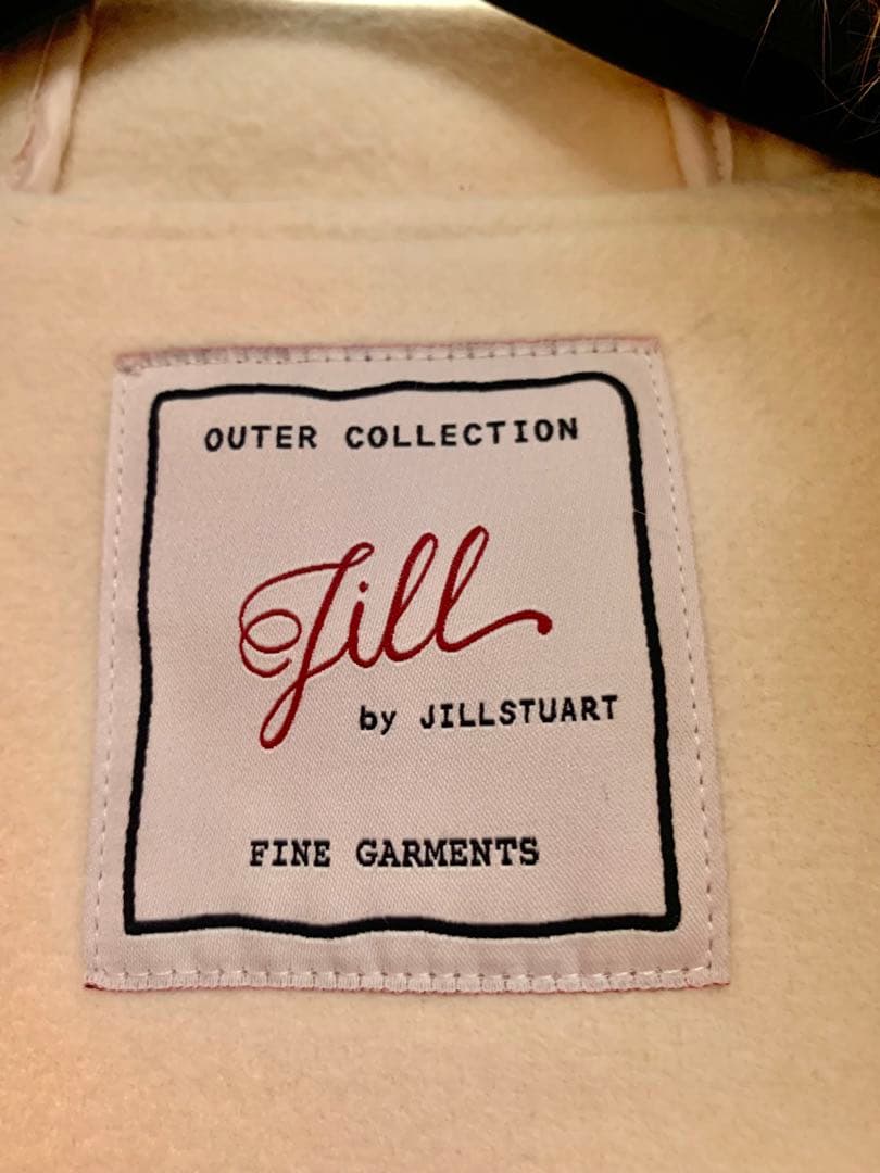 ジルスチュアートホワイト ダッフルコート ファー付き