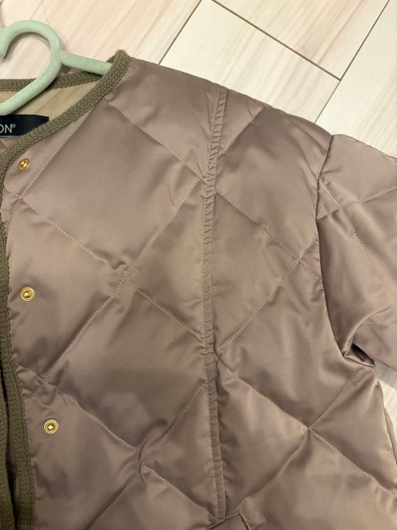 anuans taion コラボ　ミドルダウン　ベージュ