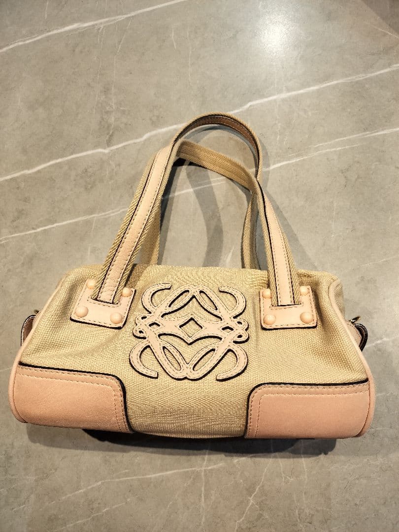 ロエベ アナグラム ハンドバッグ キャンバス レディース LOEWE