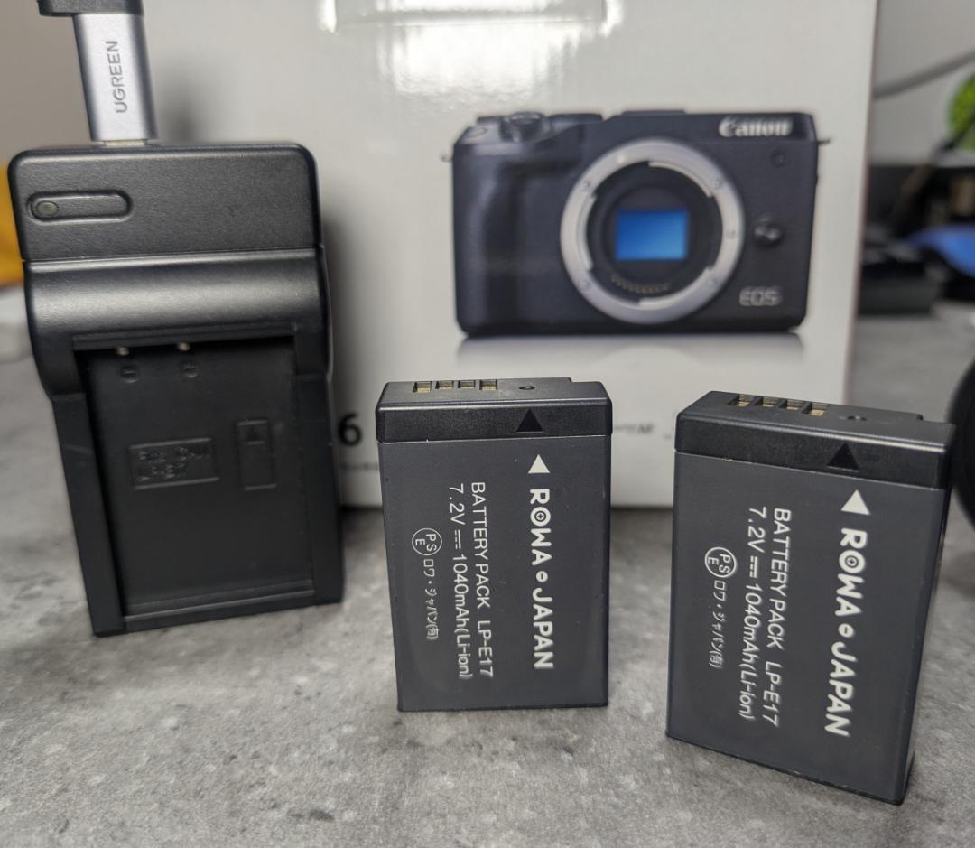 Canon EOSM6markII ボディ シルバー　レンズ等、多数おまけあり