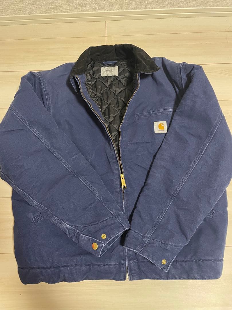 【最終値下げ❗️】Carhartt ネイビー デトロイトジャケット Lサイズ