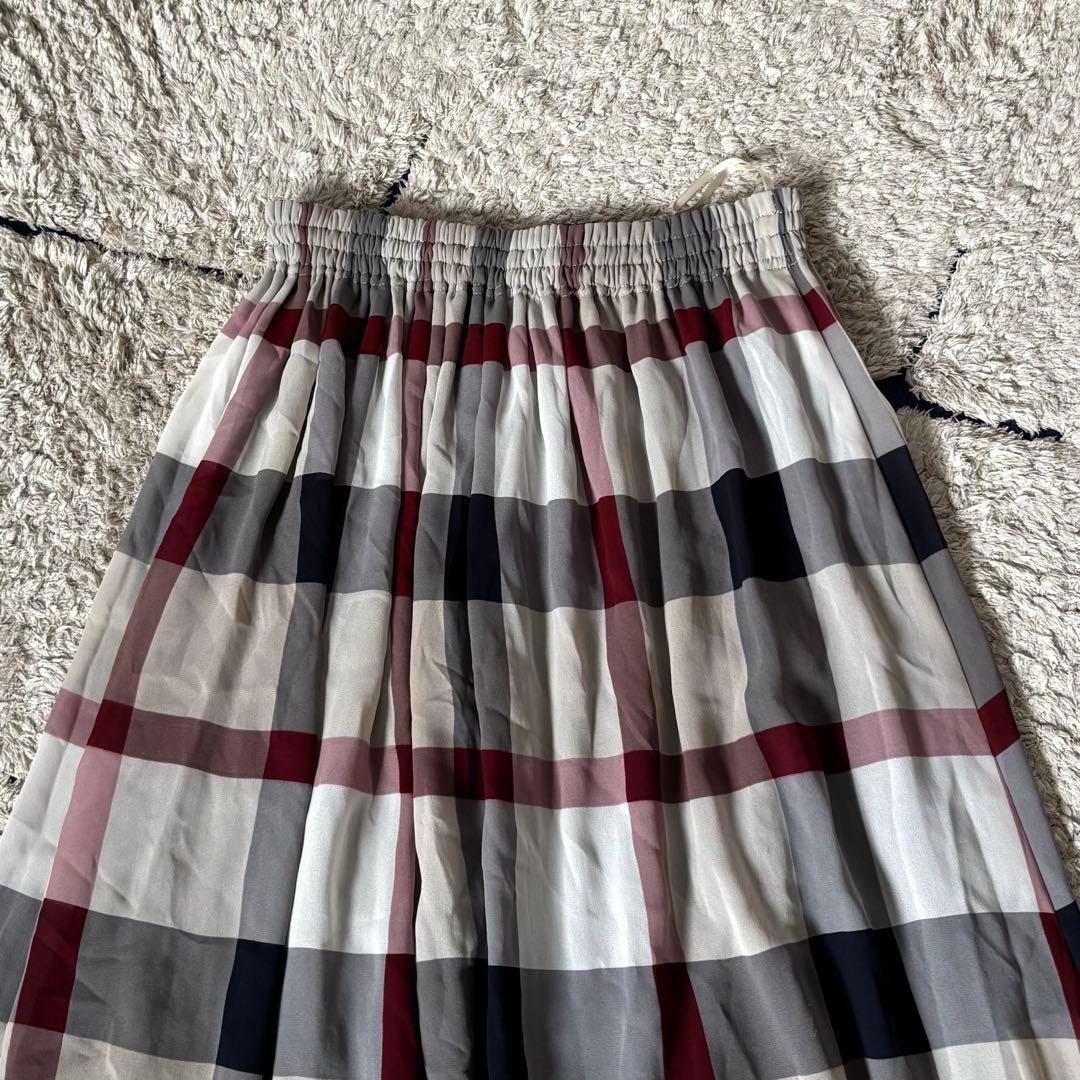 【2way✨】ブルーレーベルクレストブリッジ　リバーシブル　ロングスカート　38