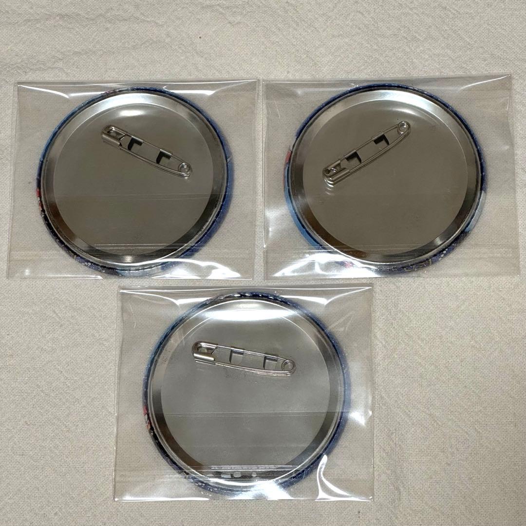 ONE PIECE ワンピース 輩 缶バッジ BLUE ルフィ 3個セット