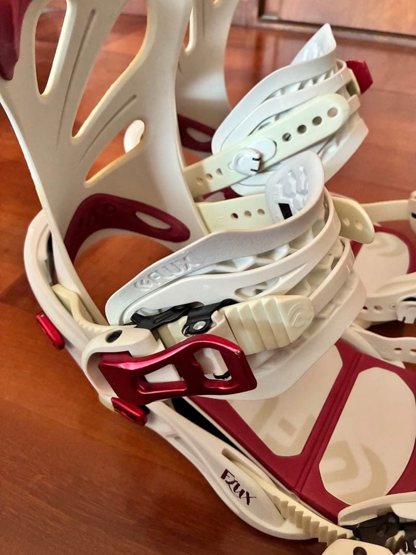【美品】FLUX GS スノーボード ビンディング 国内正規品　白／花柄XS