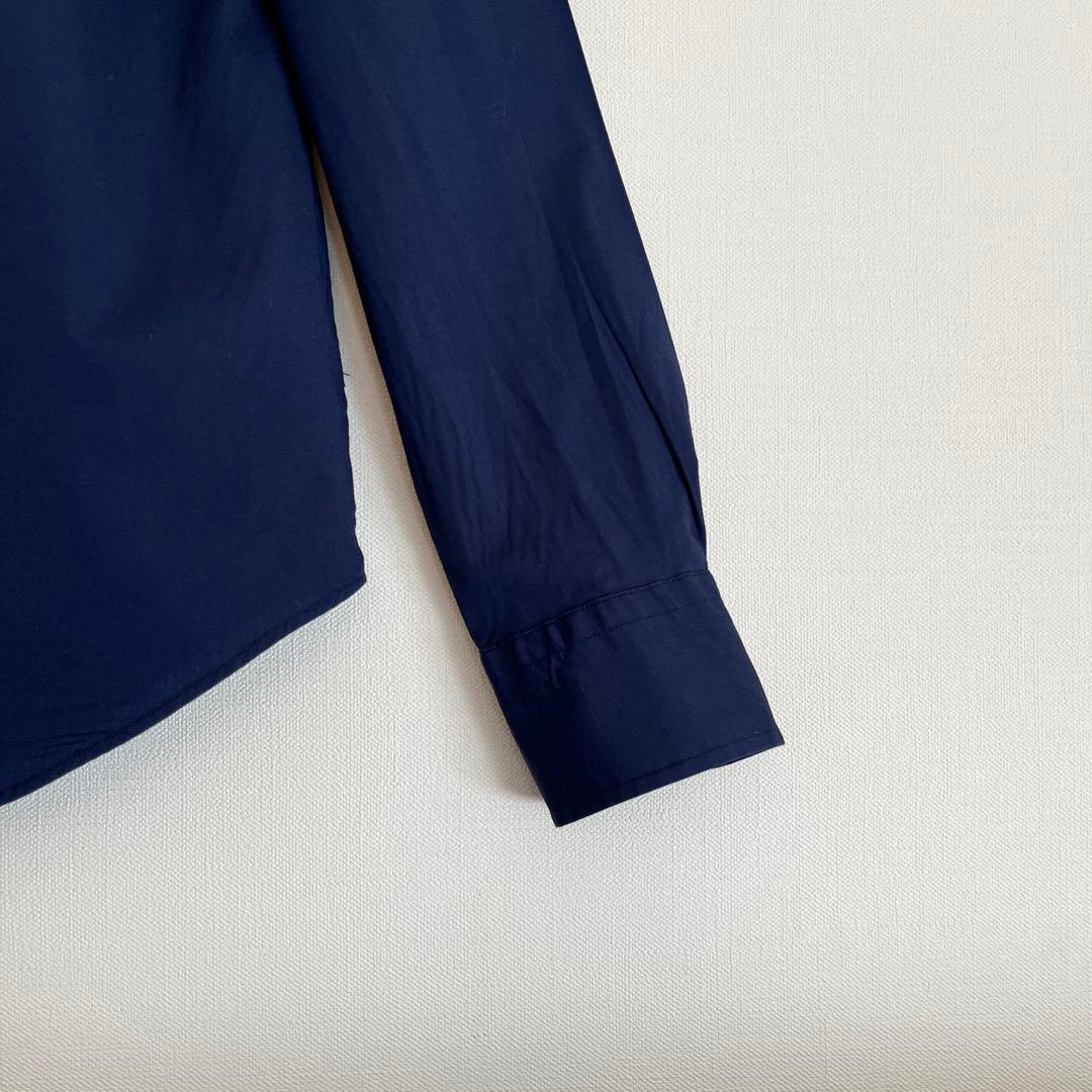 【希少人気★品の良いネイビー★未使用に近い】ラルフローレンドレスシャツ★サイズ6