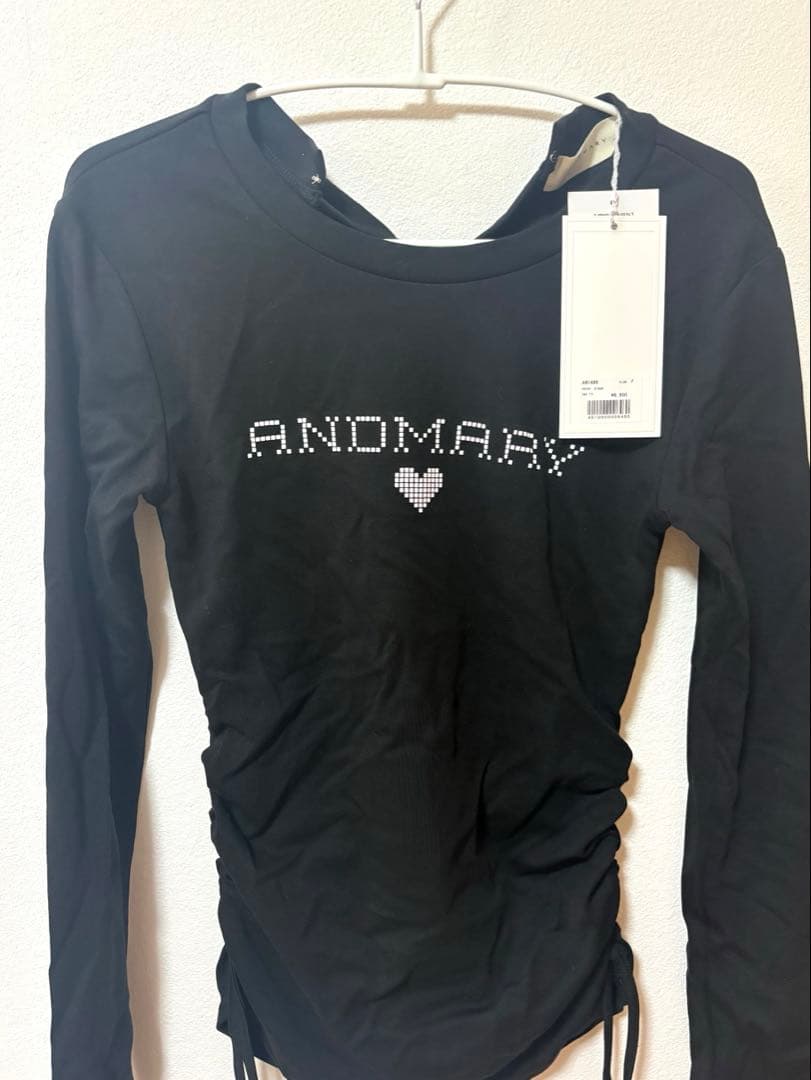 トップス Andmary Dot mary logo tops black