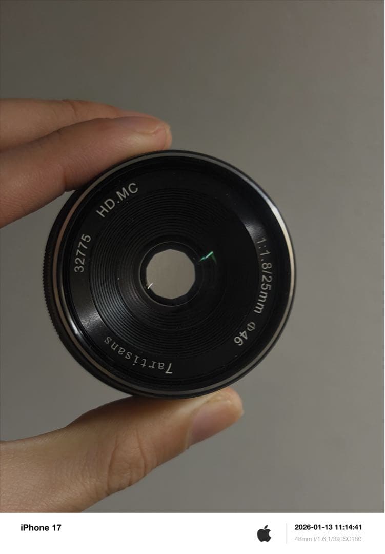 7artisans 25mm F1.8 レンズ キヤノンEF-Mマウント