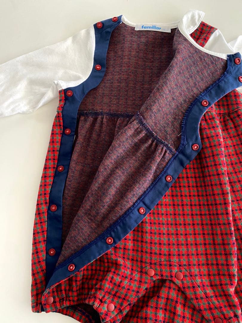 ファミリア　ロンパース　長袖