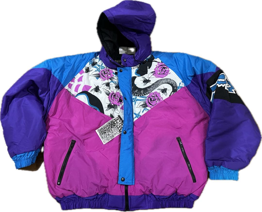 只*好様 未使用　vintage fox image マルチ柄　ジャケット　ho