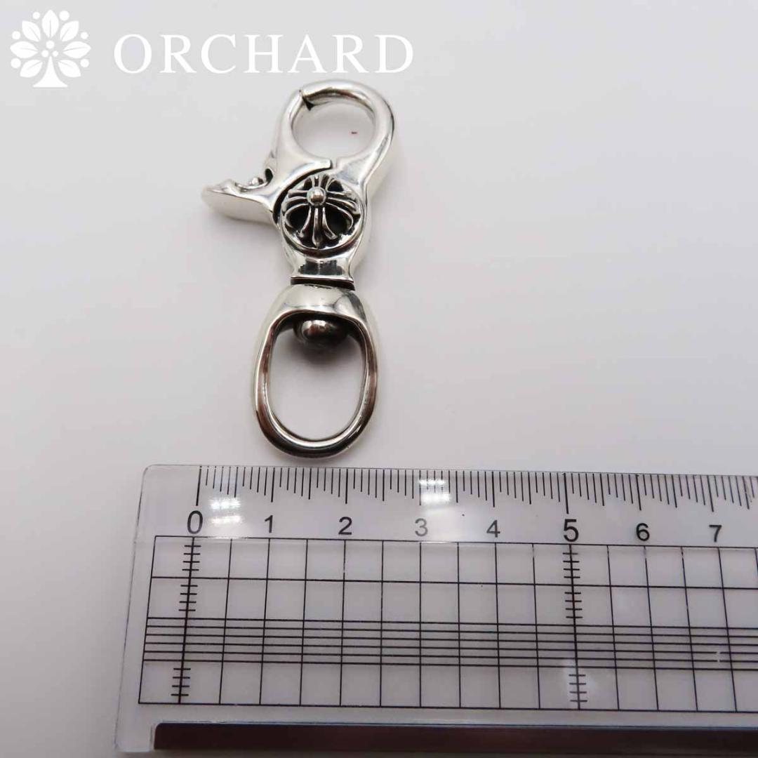 匿名配送/シルバー925/キーリング/キーホルダー/フローラルクロス/クロス