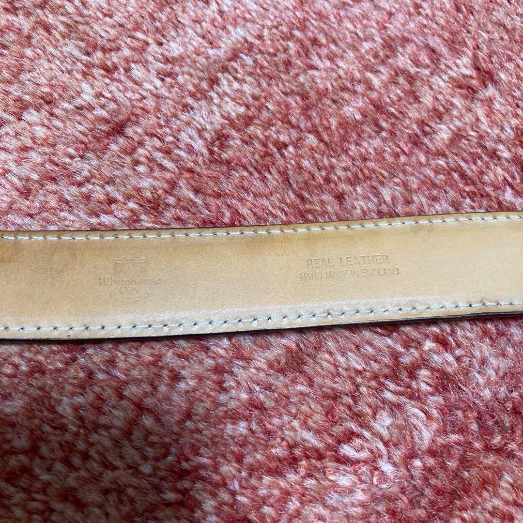 ホワイトハウスコックス フレンチカーフベルトB.1859 ブラック
