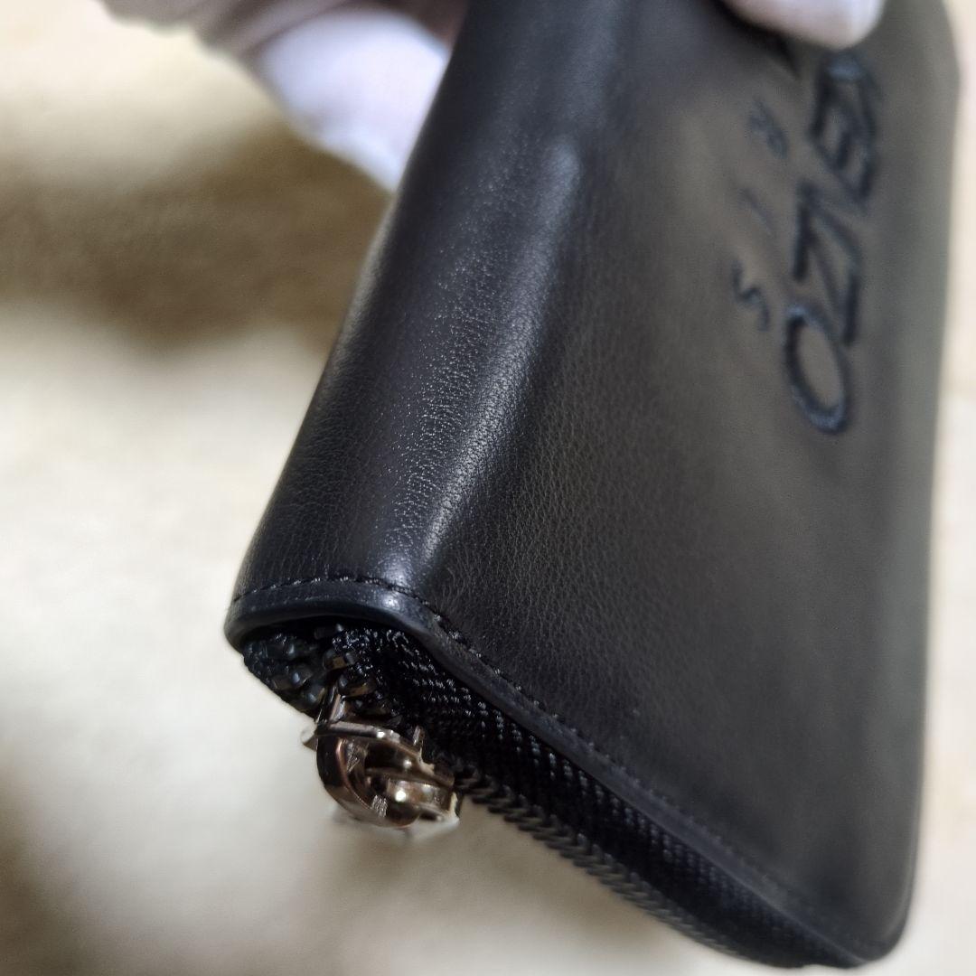 KENZO　ケンゾー　ラウンドジップ　長財布　タイガー　刺繍