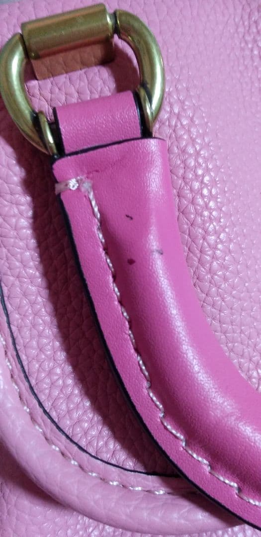 COACHのリュックピンク 小型 レザー