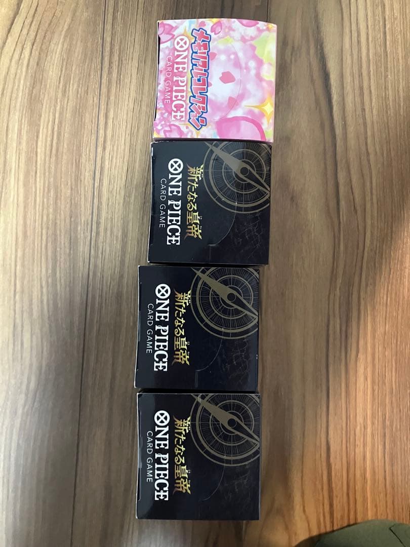 ワンピース新たなる皇帝 4BOXメモリアルコレクション1boxテープ付き 未開封