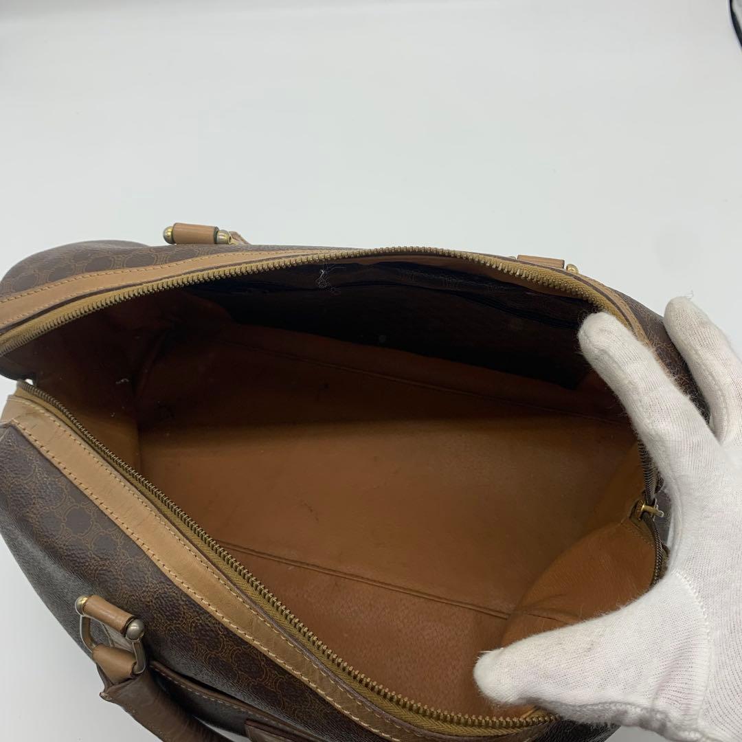 人気✨セリーヌ ハンドバッグ ミニボストン マカダム柄 トリオンフ PVC