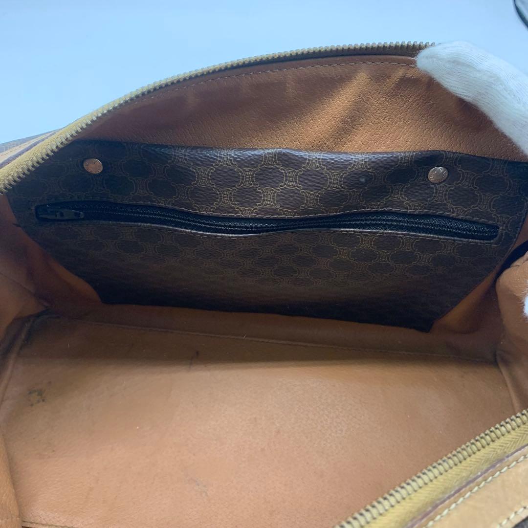 人気✨セリーヌ ハンドバッグ ミニボストン マカダム柄 トリオンフ PVC