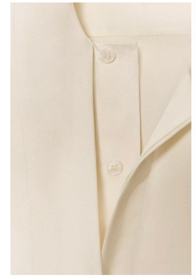 zara zw collection コンビサテンブラウス　新品　タグ付き