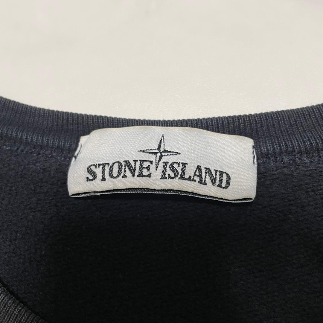 STONE  コットン　クルーネック　トレーナー　ブラック　XXL