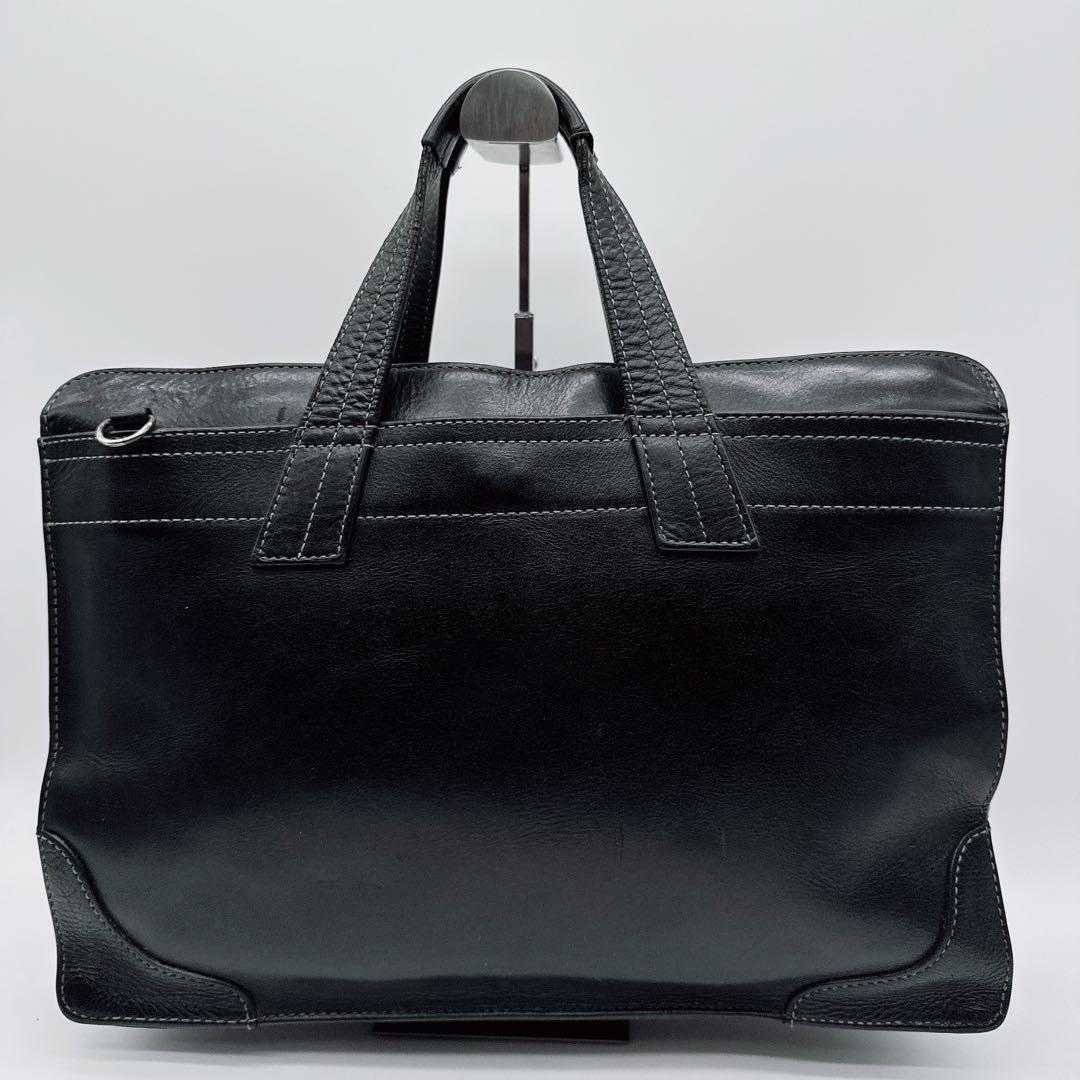 【ソメス】2WAY ビジネスバッグ ショルダーバッグ レザー ブラック