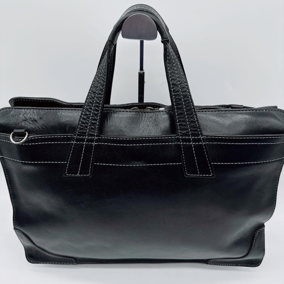 【ソメス】2WAY ビジネスバッグ ショルダーバッグ レザー ブラック