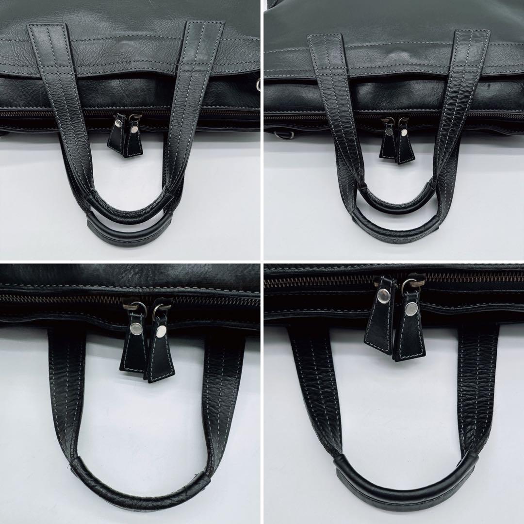 【ソメス】2WAY ビジネスバッグ ショルダーバッグ レザー ブラック