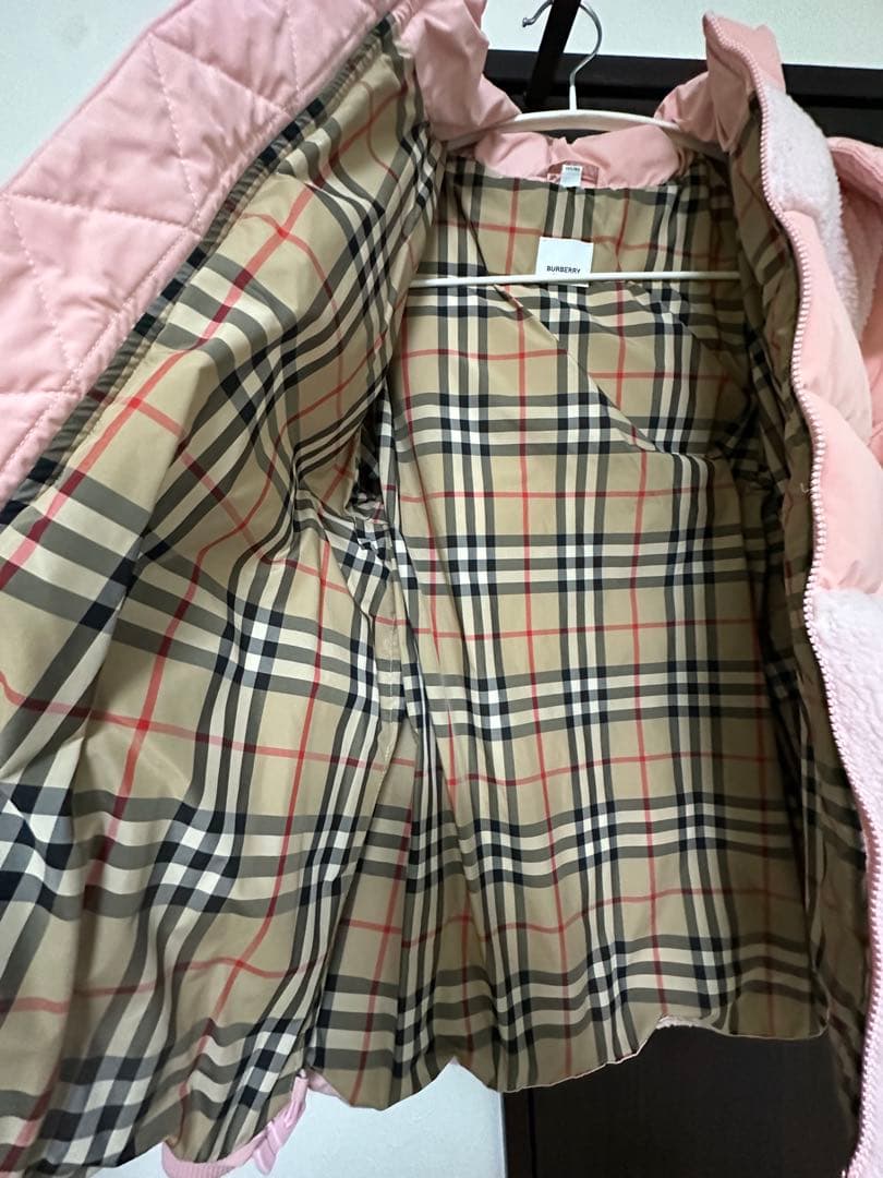 BURBERRY ピンク ダウンコート 155/80