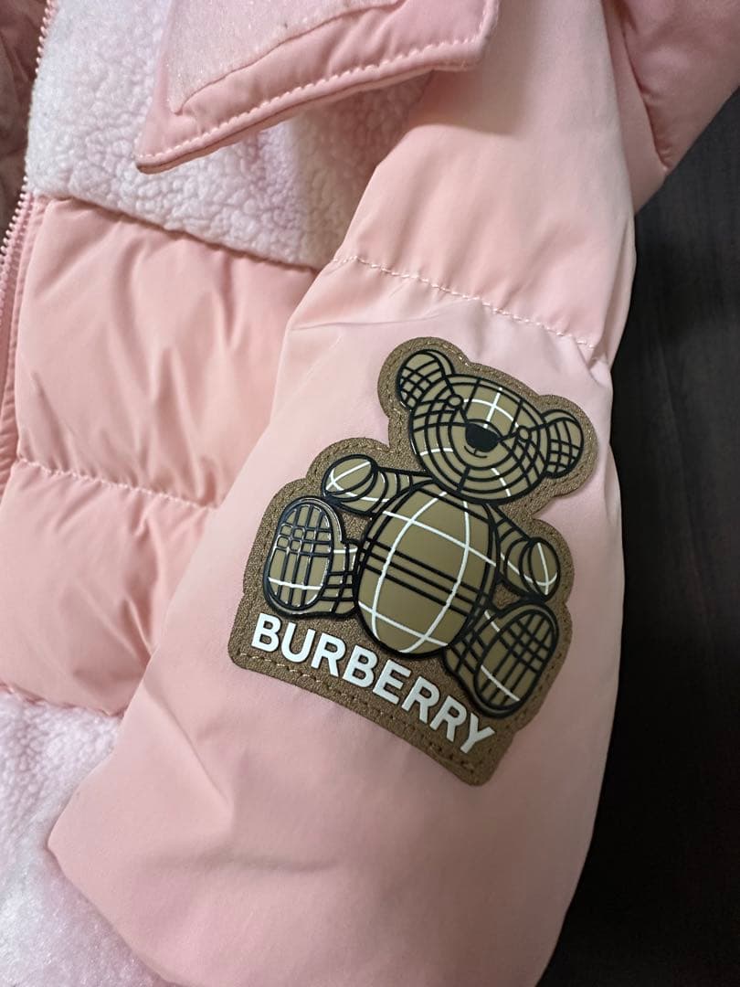 BURBERRY ピンク ダウンコート 155/80