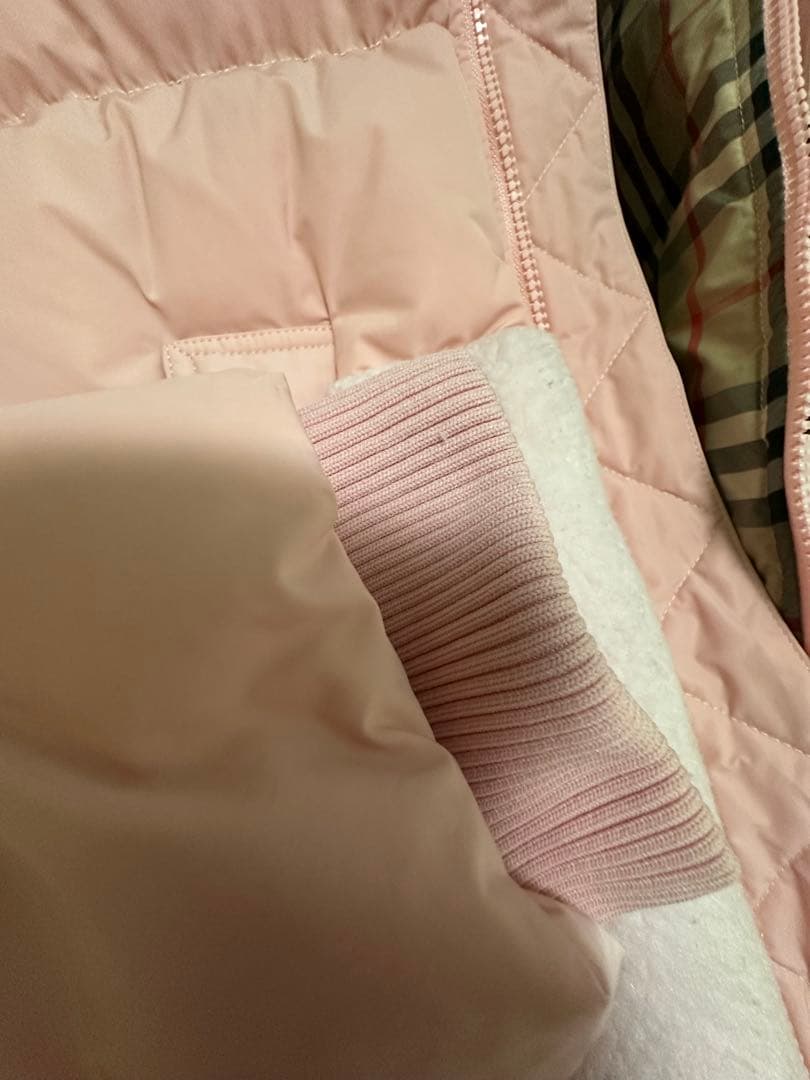 BURBERRY ピンク ダウンコート 155/80
