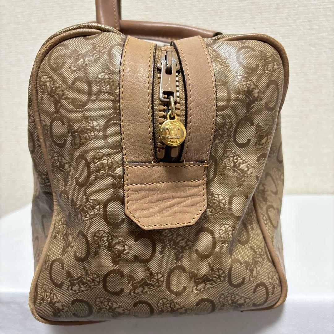 ✨希少✨　CELINE　セリーヌ　ボストンバッグ　Cマカダム　キャンバス　レザー
