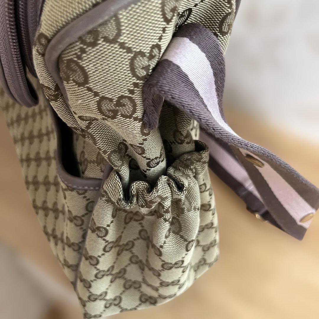 【美品】GUCCI GG柄 ショルダーバッグ 限定カラー オムツシート付