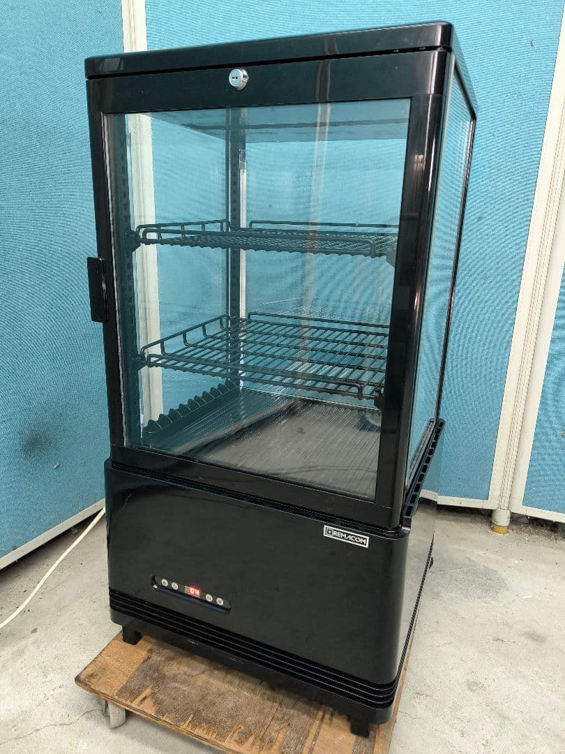 レマコム　4面ガラス 冷蔵ショーケース 卓上型 63L R4G-63SLB