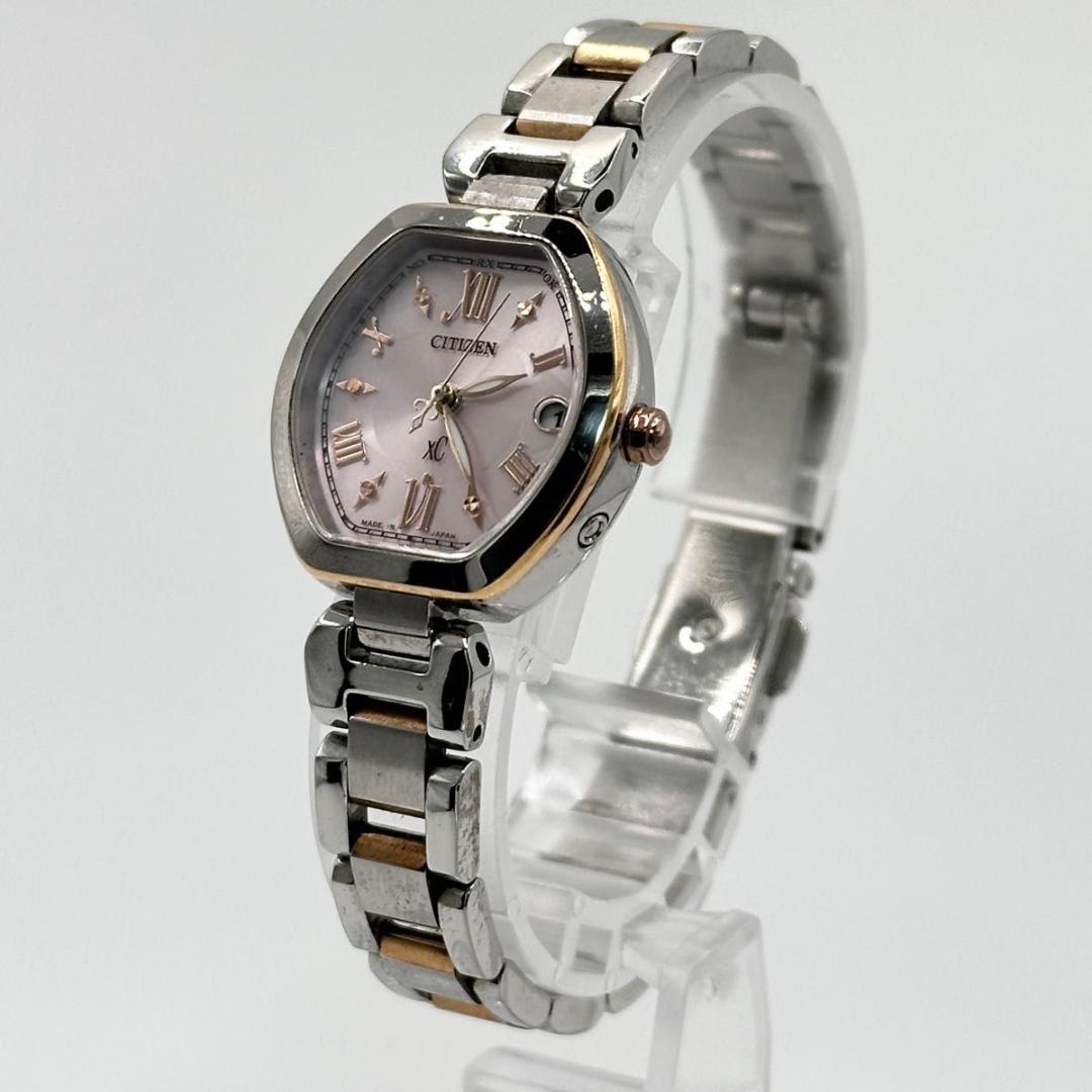 美品 稼働品 CITIZEN XC レディース 腕時計 ピンクゴールド デイト