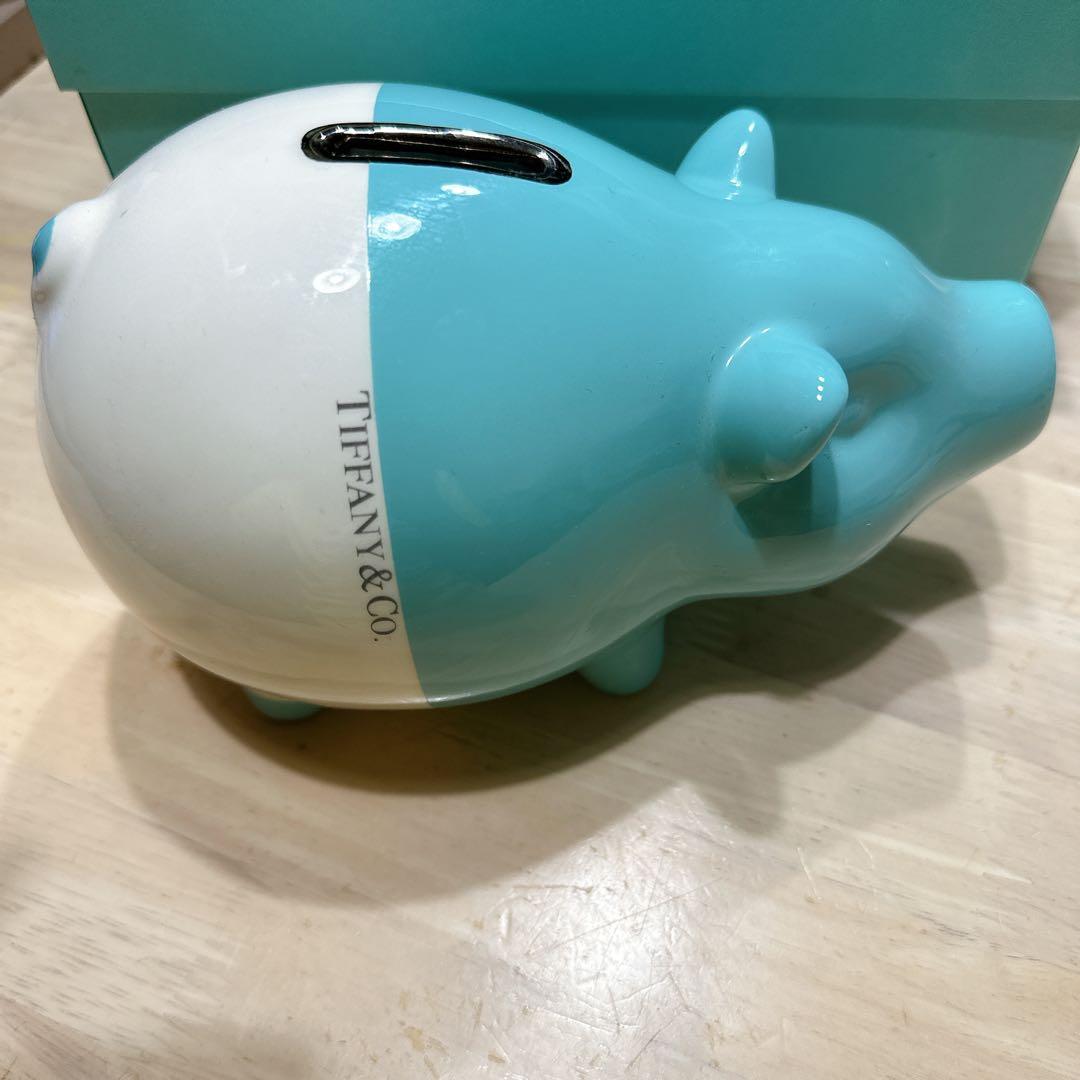 Tiffany&Co. ブタ型貯金箱 陶器製 箱付き 美品