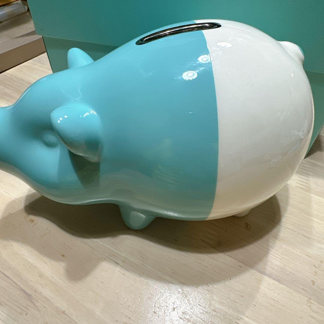Tiffany&Co. ブタ型貯金箱 陶器製 箱付き 美品