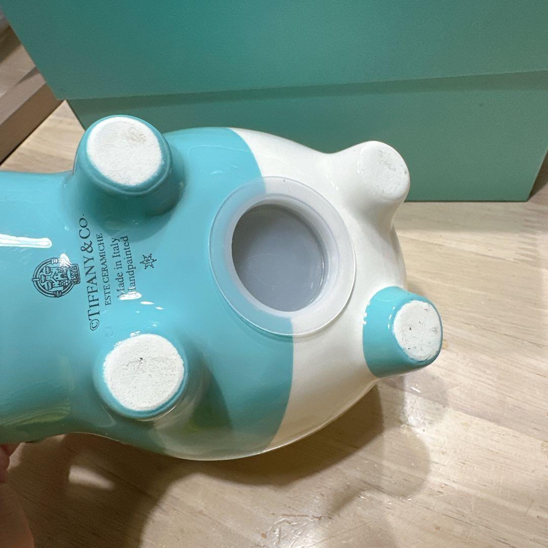 Tiffany&Co. ブタ型貯金箱 陶器製 箱付き 美品