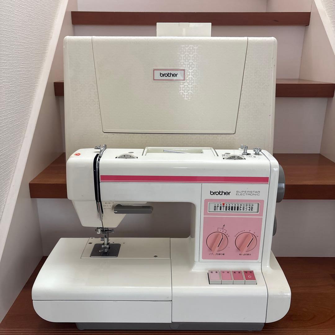 brother ブラザー zz3-B754型 ピンク色 昭和のミシン