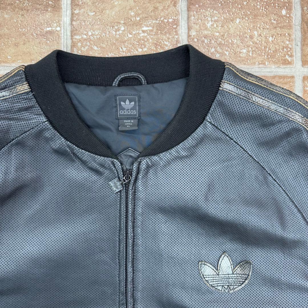 イ*エ様 80s 万国旗タグ adidas ATP レザージャケット XL パイ