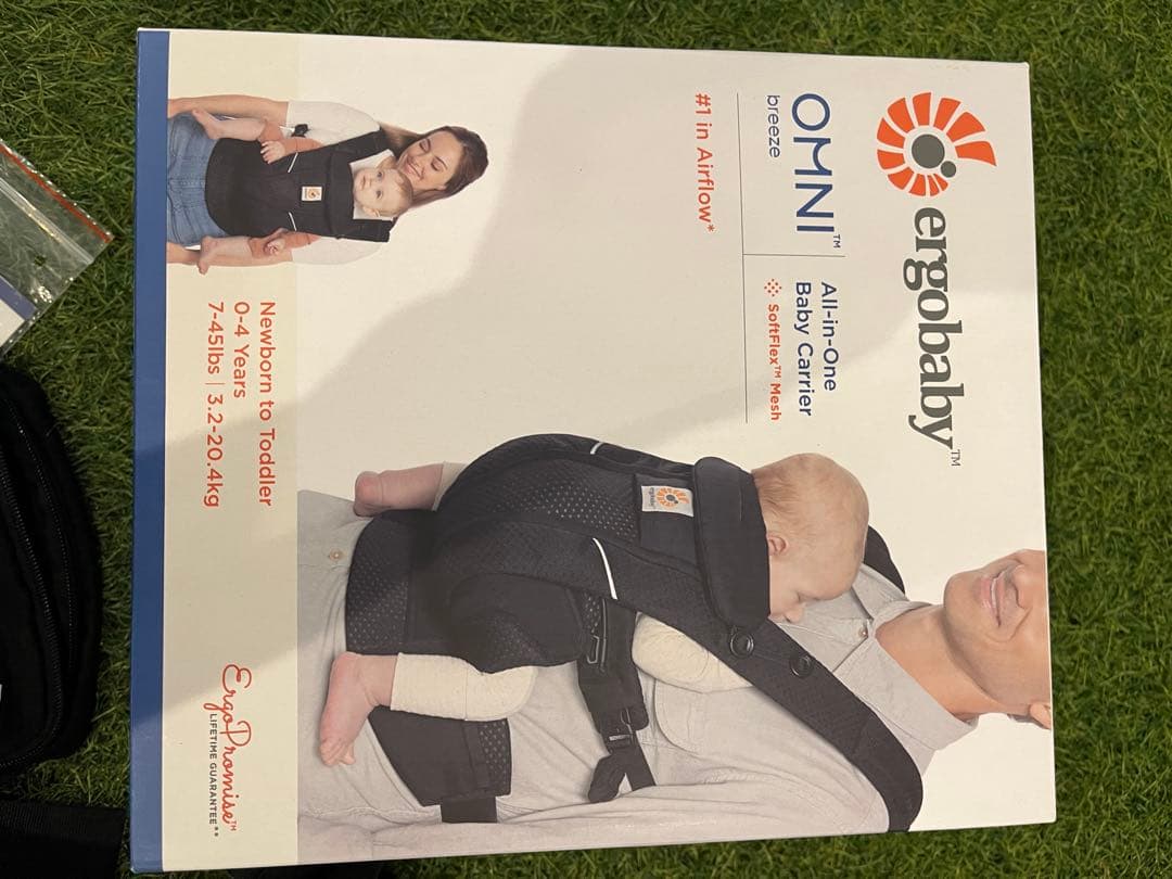 エルゴベビー OMNI breeze 360 ブラック　ポーチ　 収納カバー付き