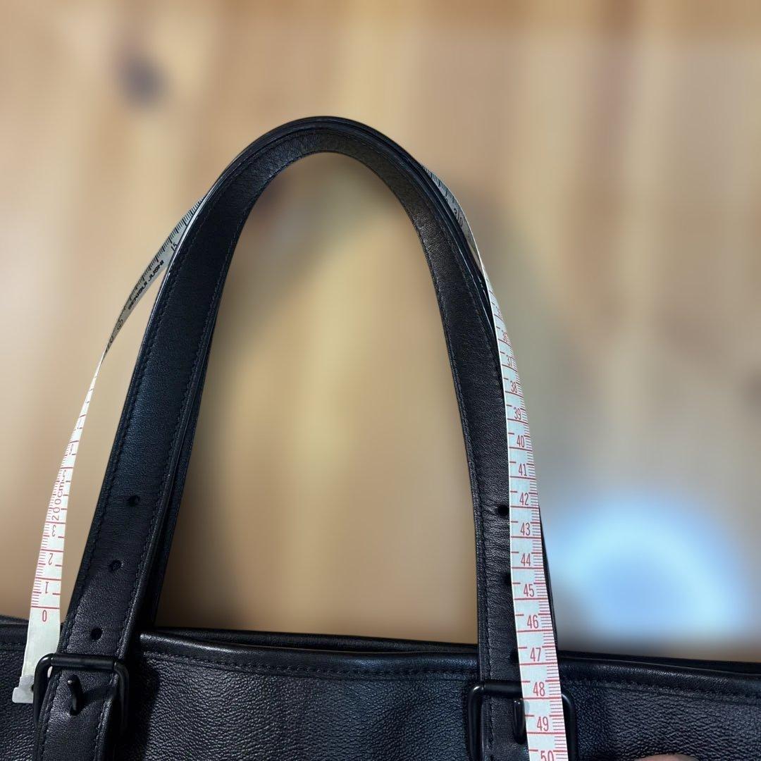 COACH ブラック レザートートバッグ　　ビジネスバッグ