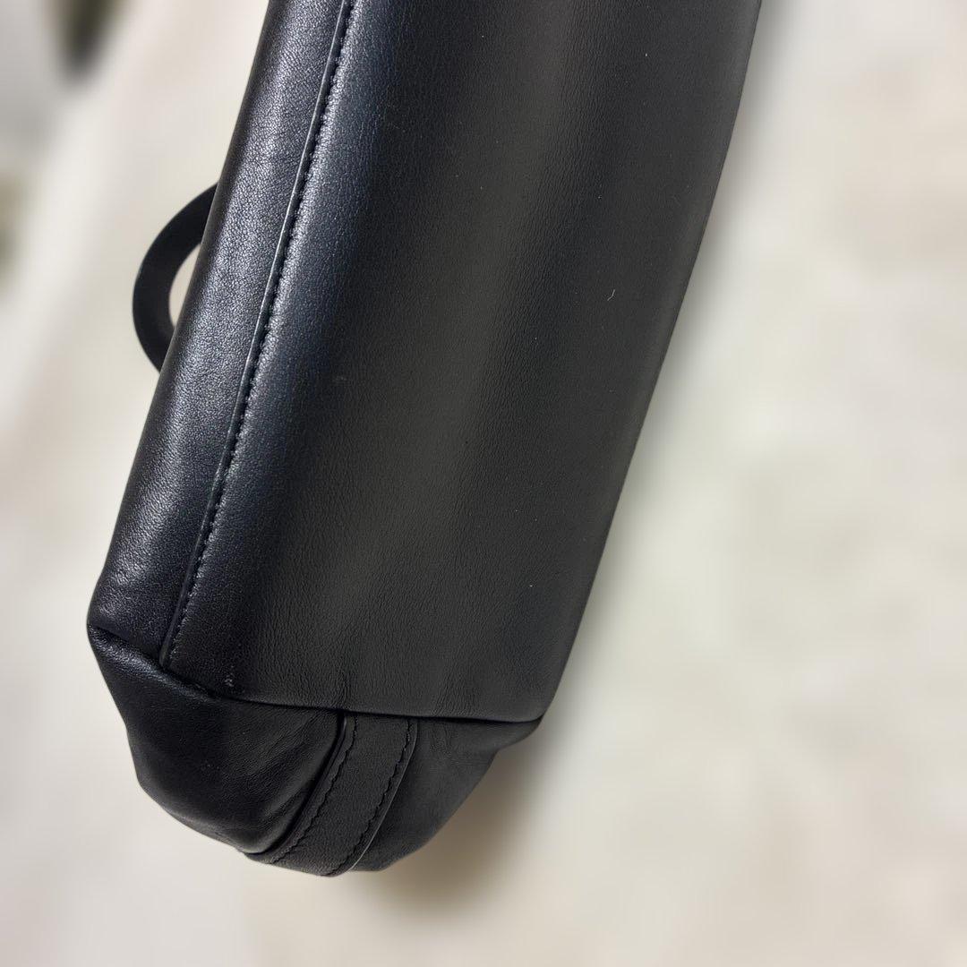 COACH ブラック レザートートバッグ　　ビジネスバッグ