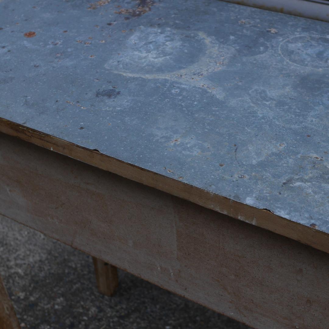 コンソールテーブル ワークデスク 作業台 古道具 ガレージ ヴィンテージ