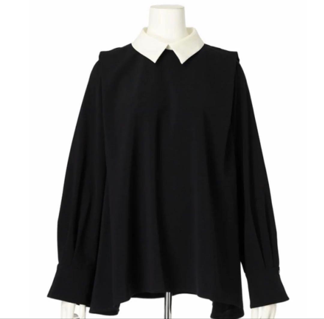 カデュネ　襟付き　ブラウス　川上桃子さんとCADUNEのコラボ　38 M