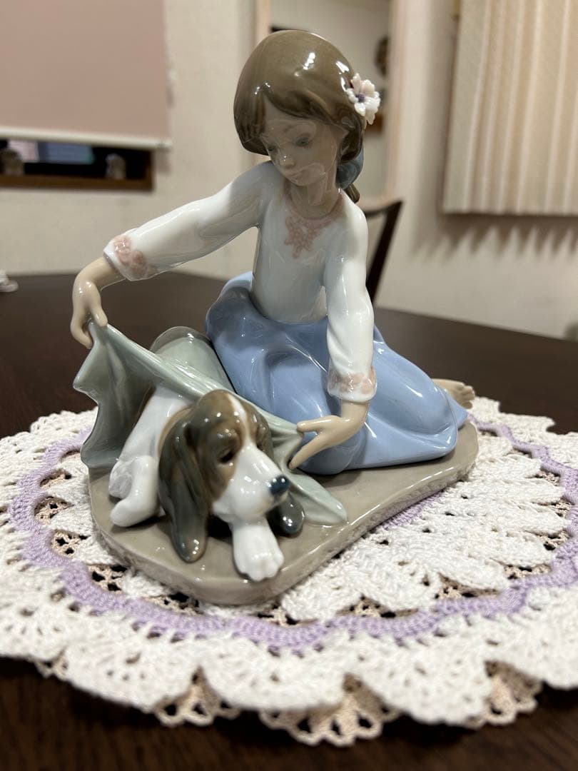 リヤドロ　風邪をひかないように　美品