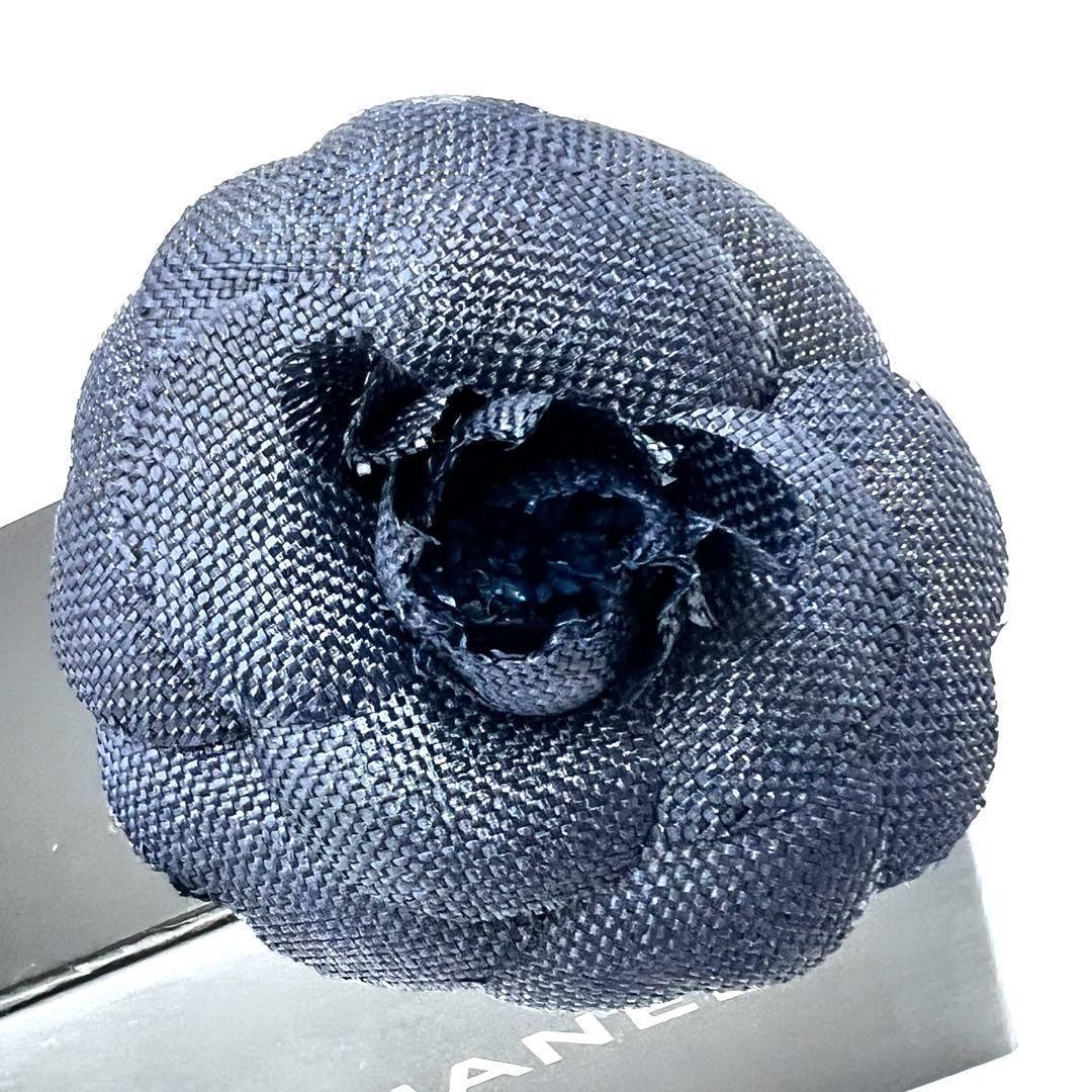 CHANEL シャネル コサージュ ネイビー カメリア