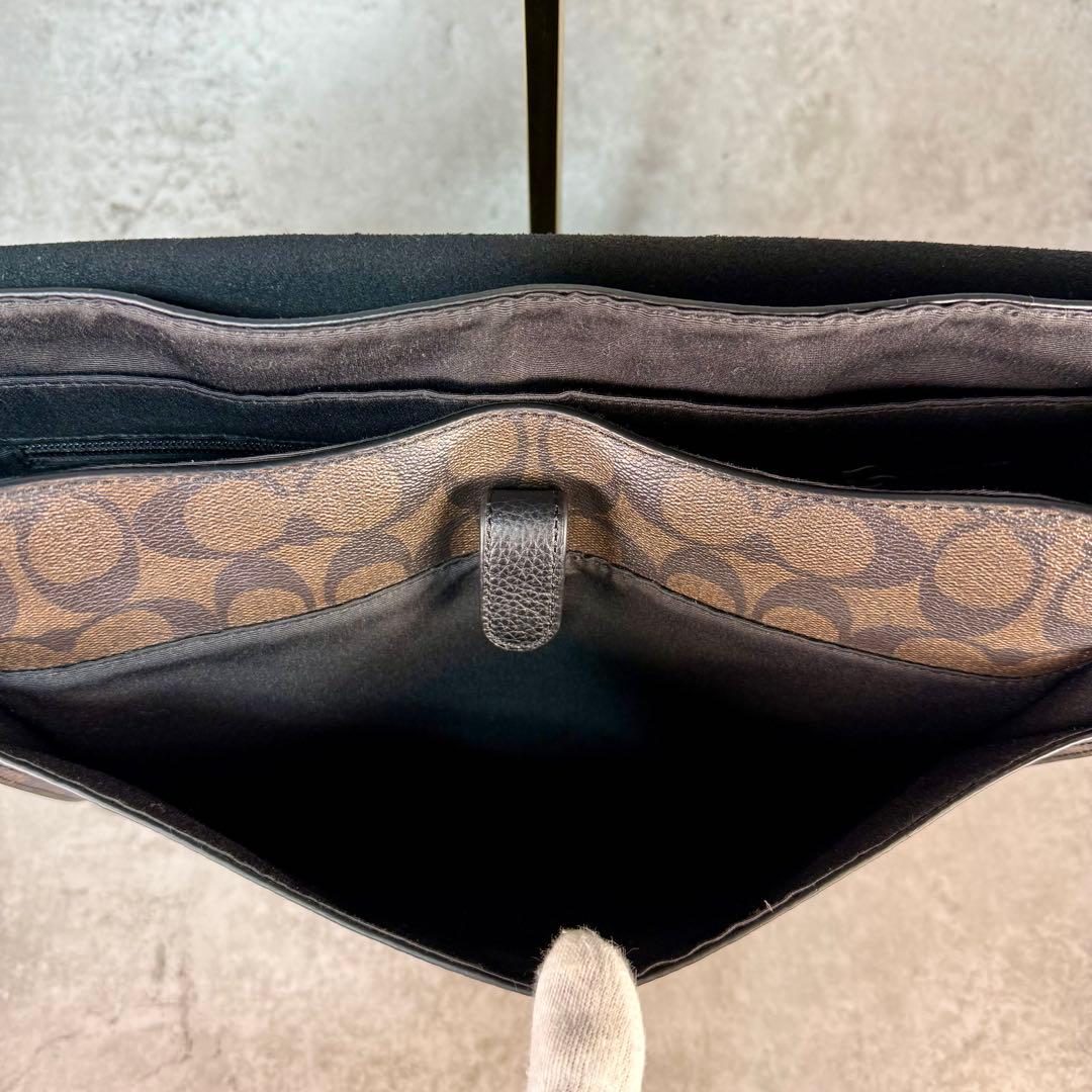 【美品】COACH コーチ メッセンジャーバッグ A4可 レザー