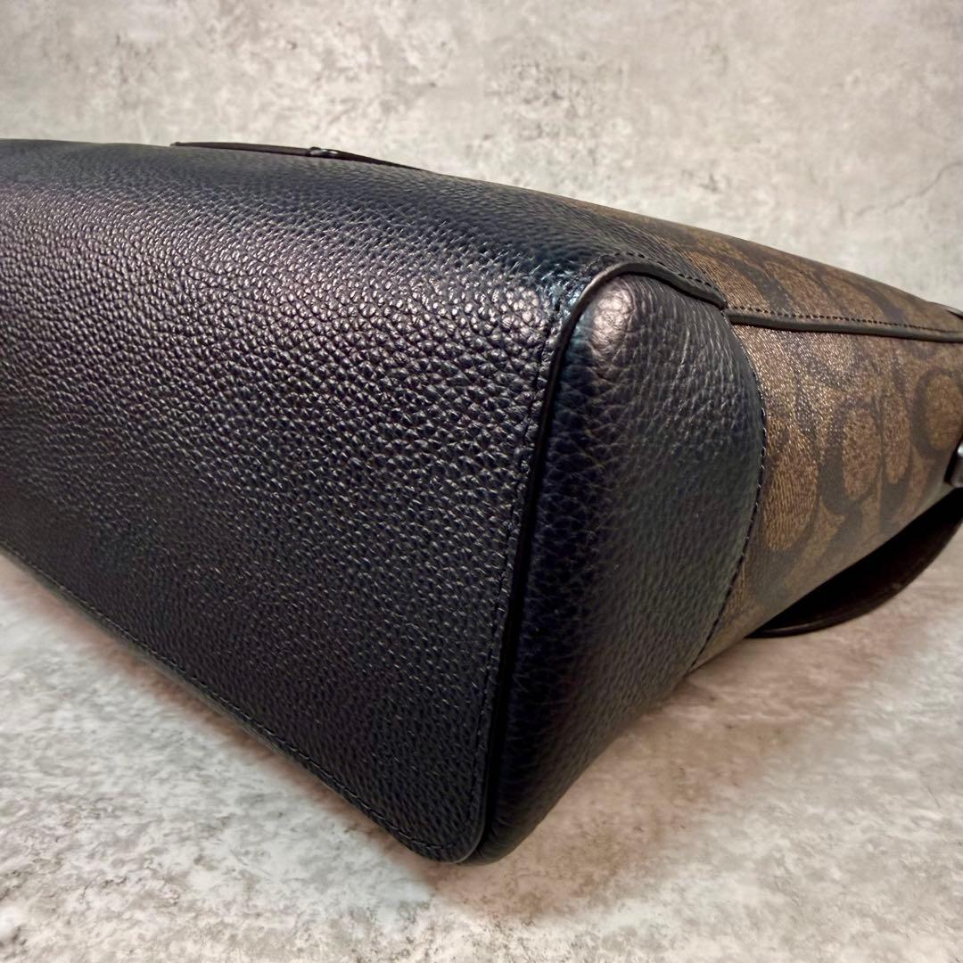 【美品】COACH コーチ メッセンジャーバッグ A4可 レザー