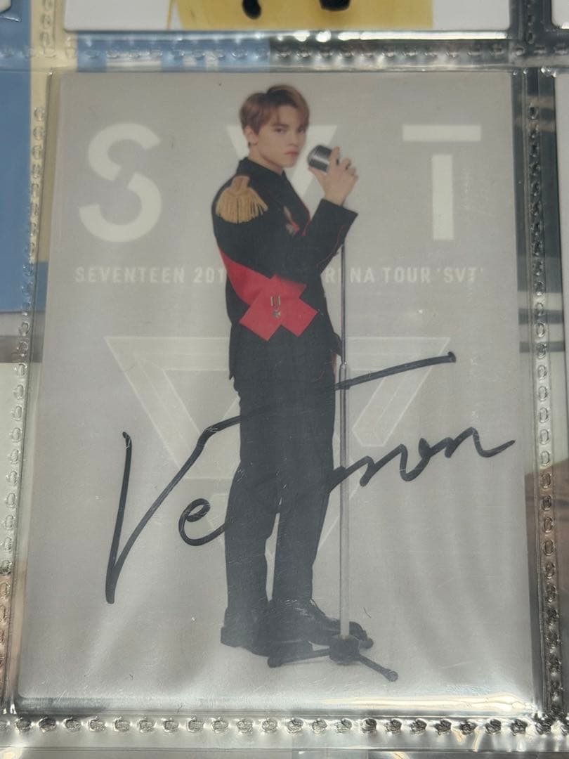 seventeen バーノン　直筆サイン　トレカ