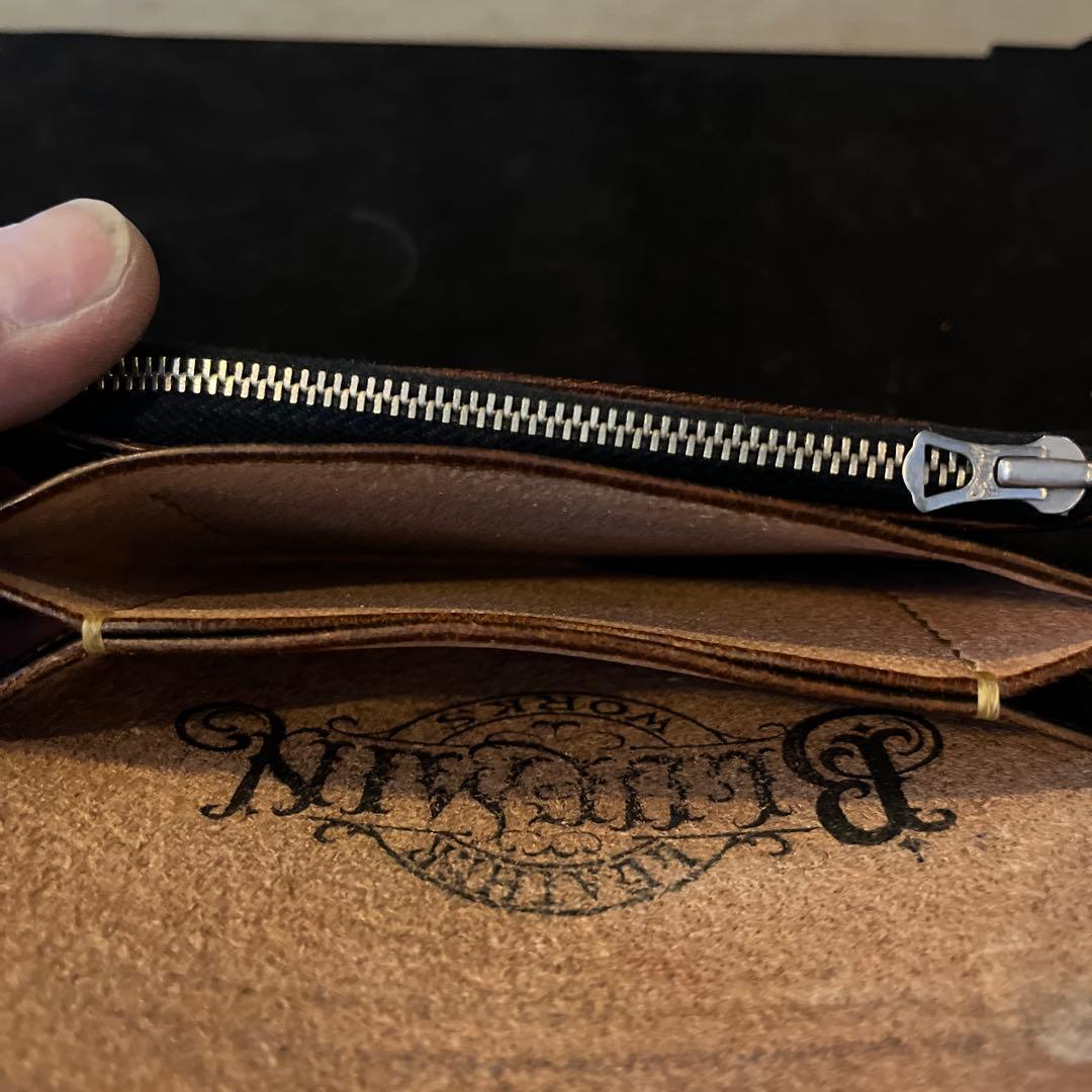 ブルーミンレザー ミドルウォレット ウォレットチェーン セット